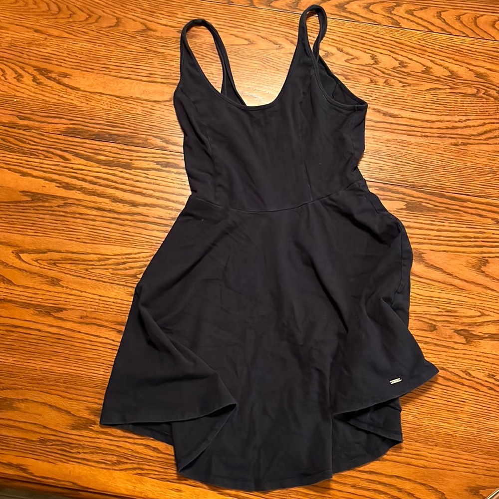 Large navy blue dress